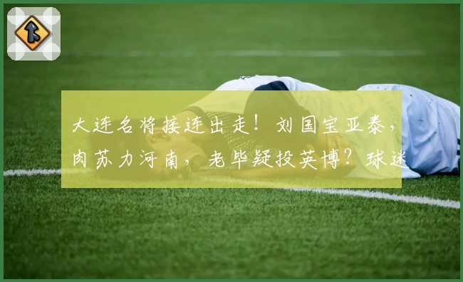 大连名将接连出走!刘国宝亚泰,肉苏力河南,老毕疑投英博?球迷怒斥-非养老院-